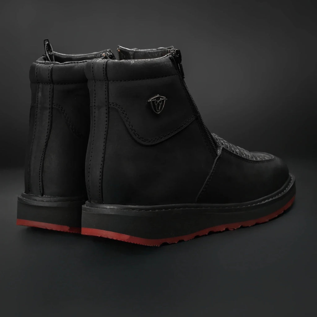 Rodeo Cartie Men's Marcoa Contemporany Phyton Western Boot–Black - OriginalWestern.com