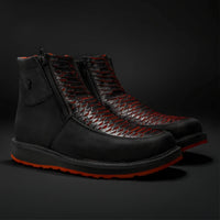 Rodeo Cartie Men's Marcoa Contemporany Phyton Western Boot–Red Venom - OriginalWestern.com
