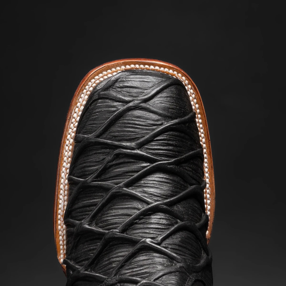 Rodeo Cartie Men”s Monster Fish Royal Pirarucu 4D Boot–Black - OriginalWestern.com