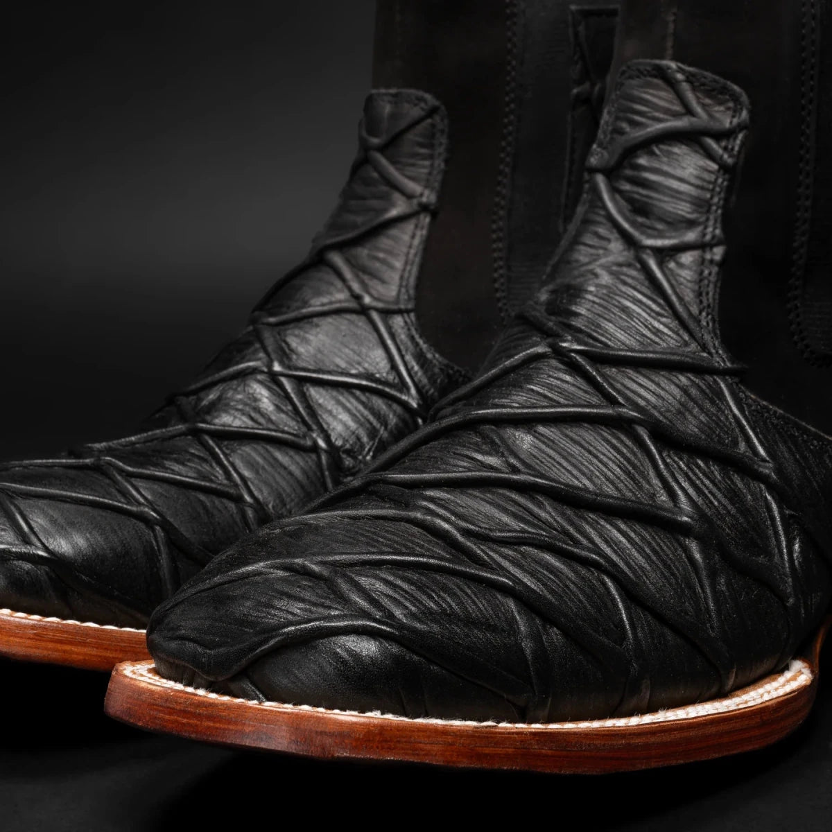 Rodeo Cartie Men”s Monster Fish Royal Pirarucu 4D Boot–Black - OriginalWestern.com