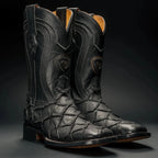 Rodeo Cartie Men”s Monster Fish Royal Pirarucu 4D Boot–Black - OriginalWestern.com