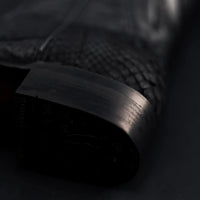 Rodeo Cartie Men”s Phyton Original Exotic Cowboy Western Boot–Black Matte - OriginalWestern.com