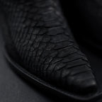 Rodeo Cartie Men”s Phyton Original Exotic Cowboy Western Boot–Black Matte - OriginalWestern.com