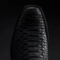 Rodeo Cartie Men's Roma Frontier Exotic Original Phyton Boots–Black - OriginalWestern.com