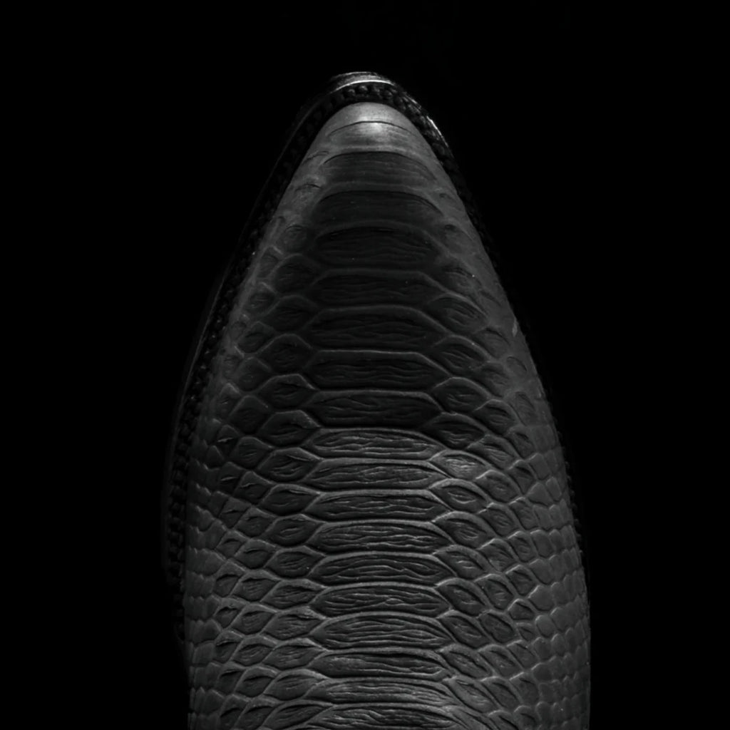 Rodeo Cartie Men”s Sierra Phyton Tribute Western Boot–Black Matte - OriginalWestern.com