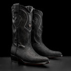 Rodeo Cartie Men”s Sierra Phyton Tribute Western Boot–Black Matte - OriginalWestern.com
