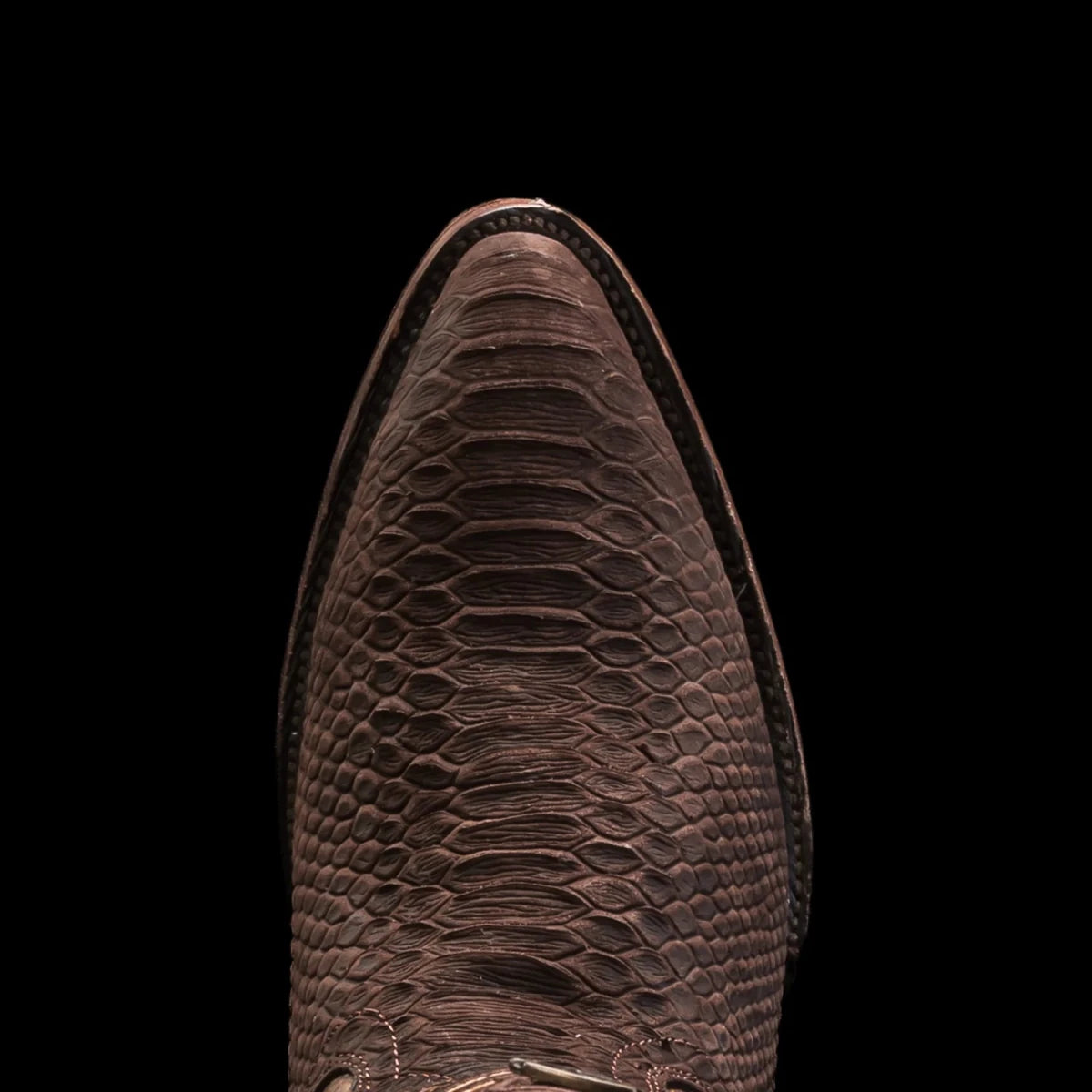 Rodeo Cartie Men”s Sierra Phyton Tribute Western Boot–Brown - OriginalWestern.com