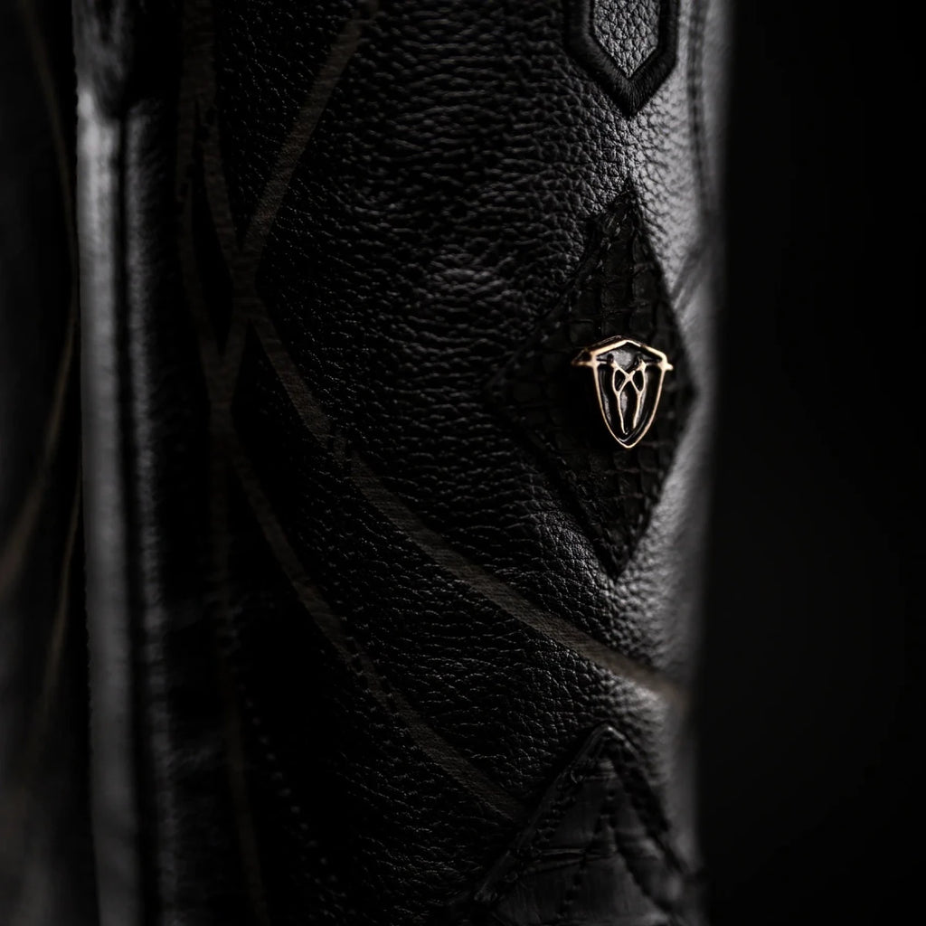 Rodeo Cartie Phyton Original Exotic Cowboy Western Boots–Black Mate - OriginalWestern.com