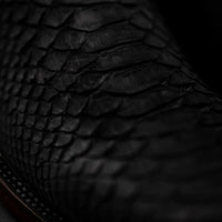 Rodeo Cartie Phyton Original Exotic Cowboy Western Boots–Black Matte .. - OriginalWestern.com