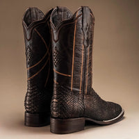 Rodeo Cartie Phyton Original Exotic Cowboy Western Boots–Shadow Gold - OriginalWestern.com