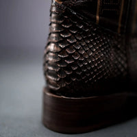 Rodeo Cartie Phyton Original Exotic Cowboy Western Boots–Shadow Gold - OriginalWestern.com