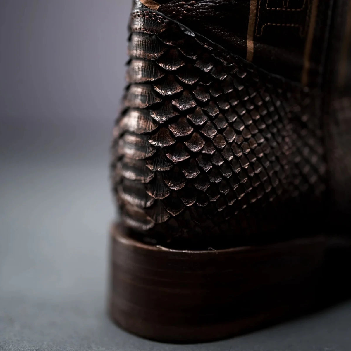 Rodeo Cartie Phyton Original Exotic Cowboy Western Boots–Shadow Gold - OriginalWestern.com