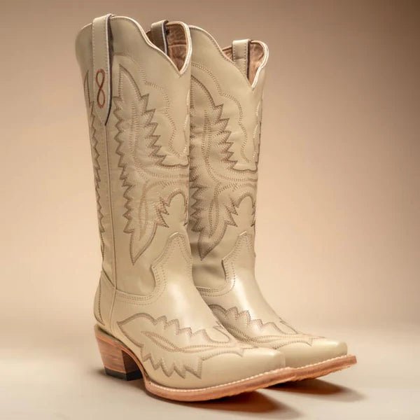 Rodeo Cartie Women´s AMELIA Western Boot–Ivory Elegance - OriginalWestern.com