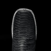 Rodeo Cartie Women´s Black Mamba Phyton Tribute Square Toe Boots–Black - OriginalWestern.com