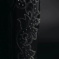 Rodeo Cartie Women´s Black Window Phyton Tribute Snip Toe Boots–Midnight - OriginalWestern.com