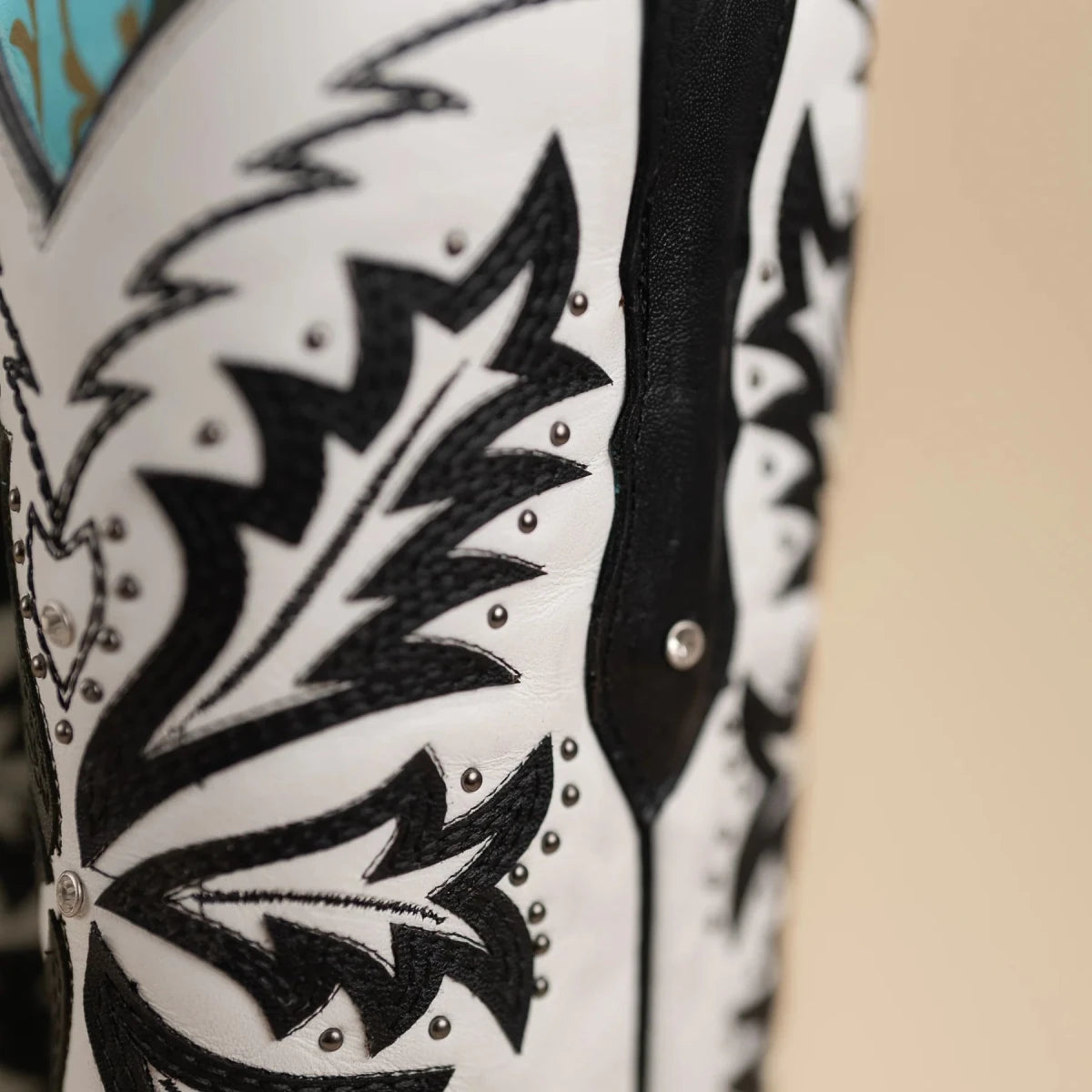 Rodeo Cartie Women´s Liz Women´s GOTHIC Womens Rodeo Boot Black and White - OriginalWestern.com