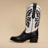 Rodeo Cartie Women´s Liz Women´s GOTHIC Womens Rodeo Boot Black and White - OriginalWestern.com
