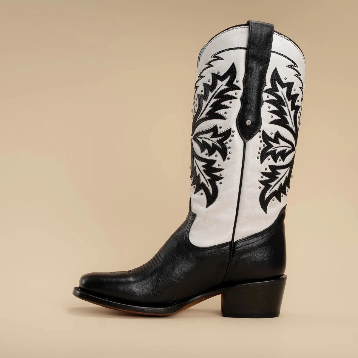 Rodeo Cartie Women´s Liz Women´s GOTHIC Womens Rodeo Boot Black and White - OriginalWestern.com