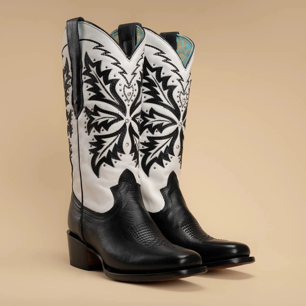 Rodeo Cartie Women´s Liz Women´s GOTHIC Womens Rodeo Boot Black and White - OriginalWestern.com