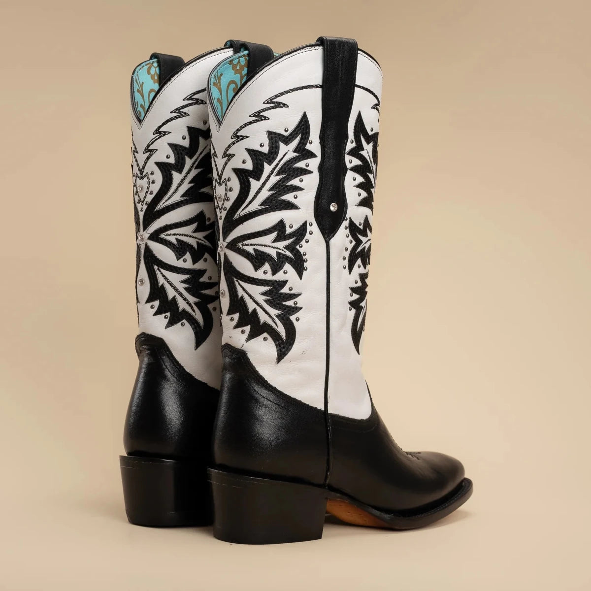 Rodeo Cartie Women´s Liz Women´s GOTHIC Womens Rodeo Boot Black and White - OriginalWestern.com