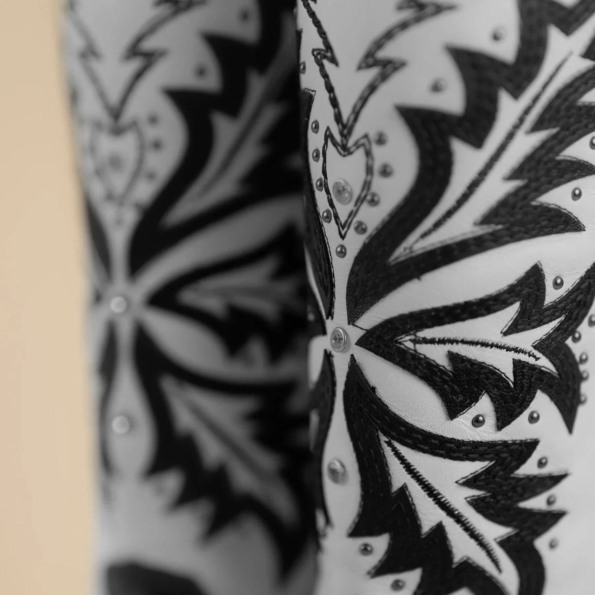 Rodeo Cartie Women´s Liz Women´s GOTHIC Womens Rodeo Boot Black and White - OriginalWestern.com