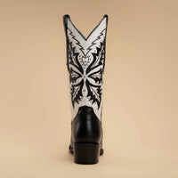 Rodeo Cartie Women´s Liz Women´s GOTHIC Womens Rodeo Boot Black and White - OriginalWestern.com
