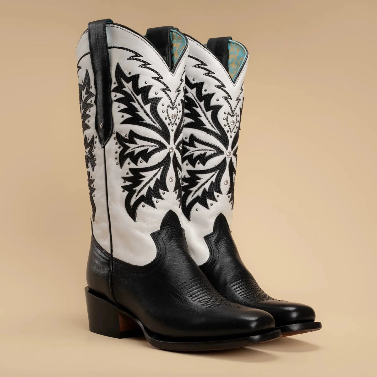 Rodeo Cartie Women´s Liz Women´s GOTHIC Womens Rodeo Boot Black and White - OriginalWestern.com
