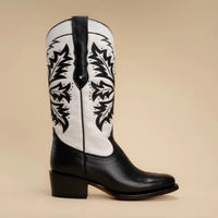 Rodeo Cartie Women´s Liz Women´s GOTHIC Womens Rodeo Boot Black and White - OriginalWestern.com