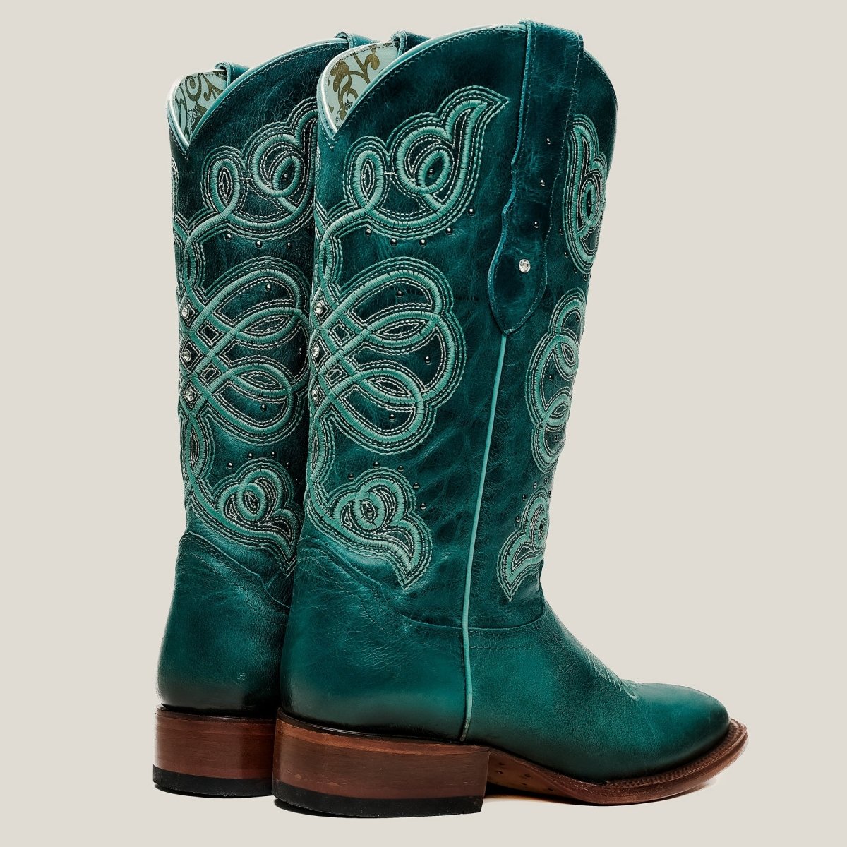 Rodeo Cartie Women´s Liz Women´s Rodeo Boots Earthly–Turquoise - OriginalWestern.com