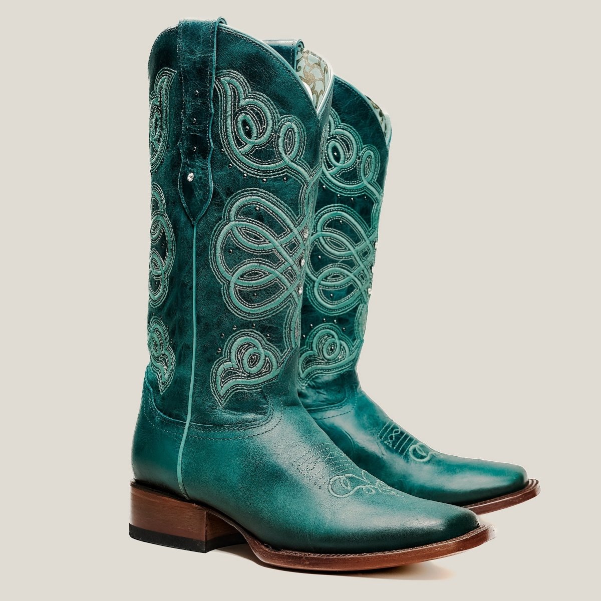 Rodeo Cartie Women´s Liz Women´s Rodeo Boots Earthly–Turquoise - OriginalWestern.com