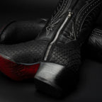 Rodeo Cartie Women´s Savage Belle Phyton Tribute Snip Toe Boot–Black - OriginalWestern.com