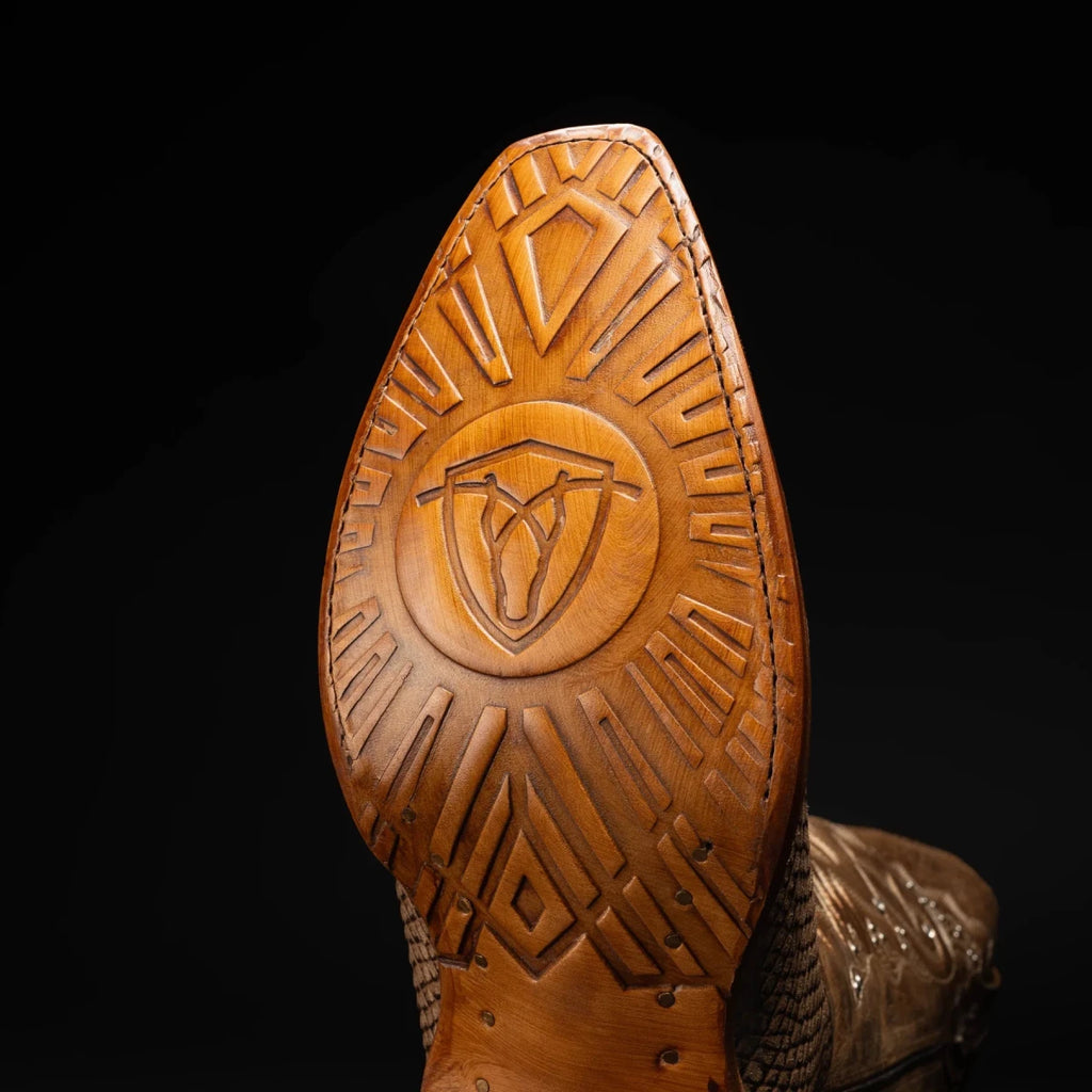Rodeo Cartie Women´s Savage Belle Phyton Tribute Snip Toe Boot–Oryx - OriginalWestern.com
