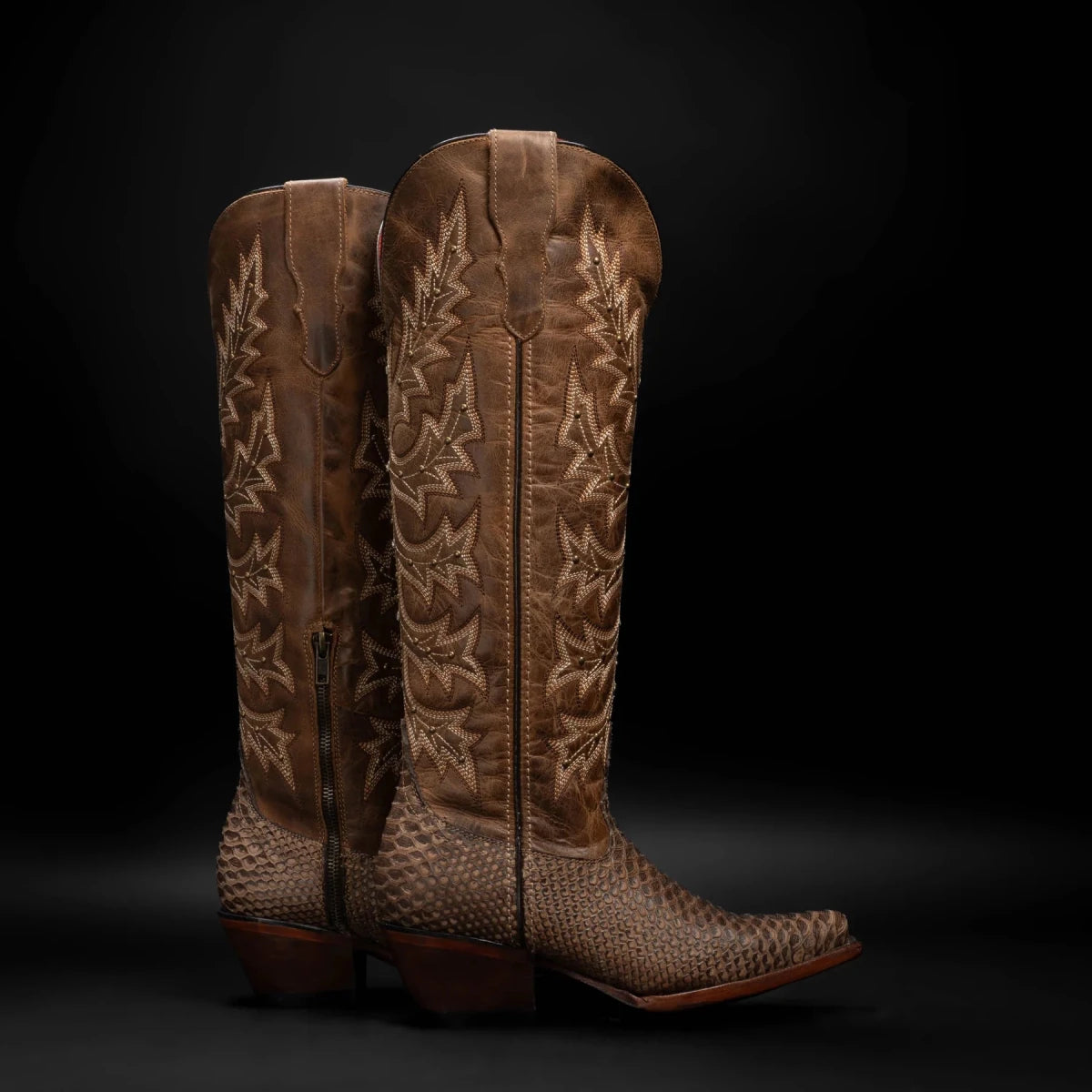 Rodeo Cartie Women´s Savage Belle Phyton Tribute Snip Toe Boot–Oryx - OriginalWestern.com