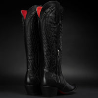 Rodeo Cartie Women´s Savage Belle Snip Toe Boots–Black - OriginalWestern.com