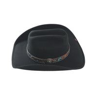Bulhide ON PURPOSE 8006 Black Premiun Wool Cowboy Hat 3 7/8" Brim Fashin Felt