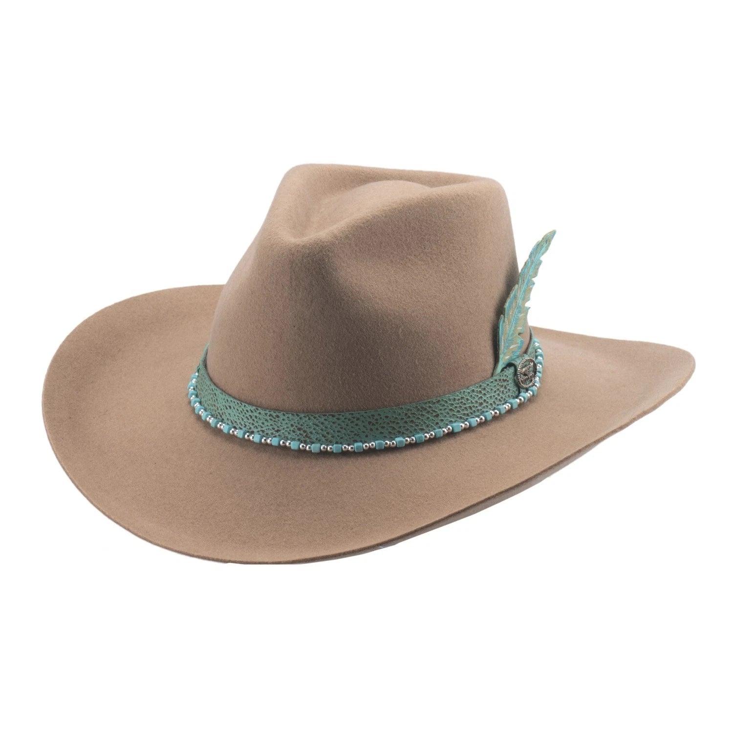 Bullhide Turning Point Khaki Western Cowboy Hat Wool Fet  3 3/4" Brim Unisex