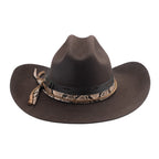 Bulhide TEXAS HOLD"EM Dark Brown Premium Wool Cowboy Hat 4 1/8" Brim Felt