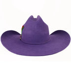 Original Stone 100X Western Cowboy Hat for Men and Women Roper Style-Purple
