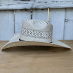 Sombrero Cuernos Chuecos 100X Renegado 3-Randas Style Western Cowboy Straw Hat