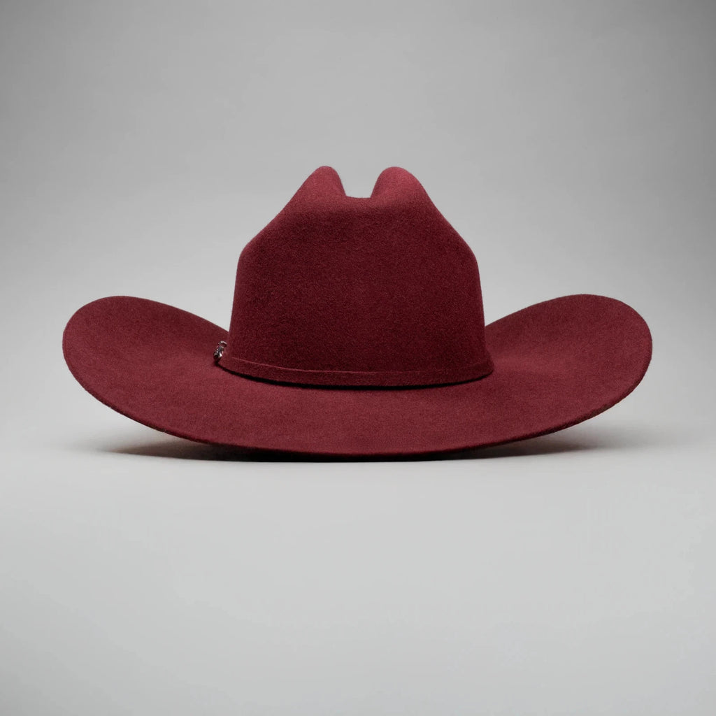 Texana 50X Sinaloa Style (50% Wool 50% Buffalo Fur) Western Cowboy Hat-Burgundy