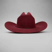Texana 50X Sinaloa Style (50% Wool 50% Buffalo Fur) Western Cowboy Hat-Burgundy