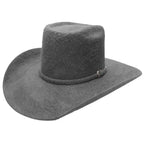Texana Cuernos Chuecos 10X Vakera Grizzly Srtyle Fur Felt Cowboy Hat-Gray