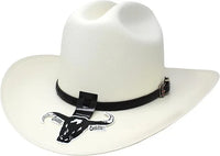 Sombrero Cuernos Chuecos 500X El Fantasma Style (Johnson) Western Straw Hat