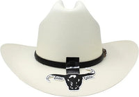 Sombrero Cuernos Chuecos 500X El Fantasma Style (Johnson) Western Straw Hat
