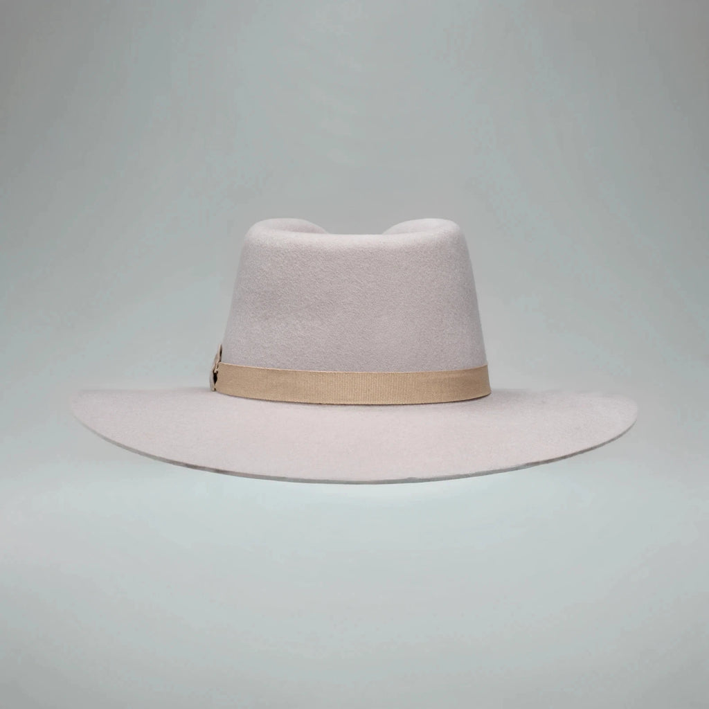 Fedora 50X Indiana Style (50% Wool 50% Buffalo Fur) Fur Felt Hat-Light Brown
