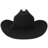 Texana Original Cuernos Chuecos 6X El Fantasma Style con Plumas-Black