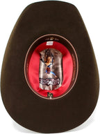Texana Original Cuernos Chuecos 6X Oscar Style Cowboy Hat-Brown