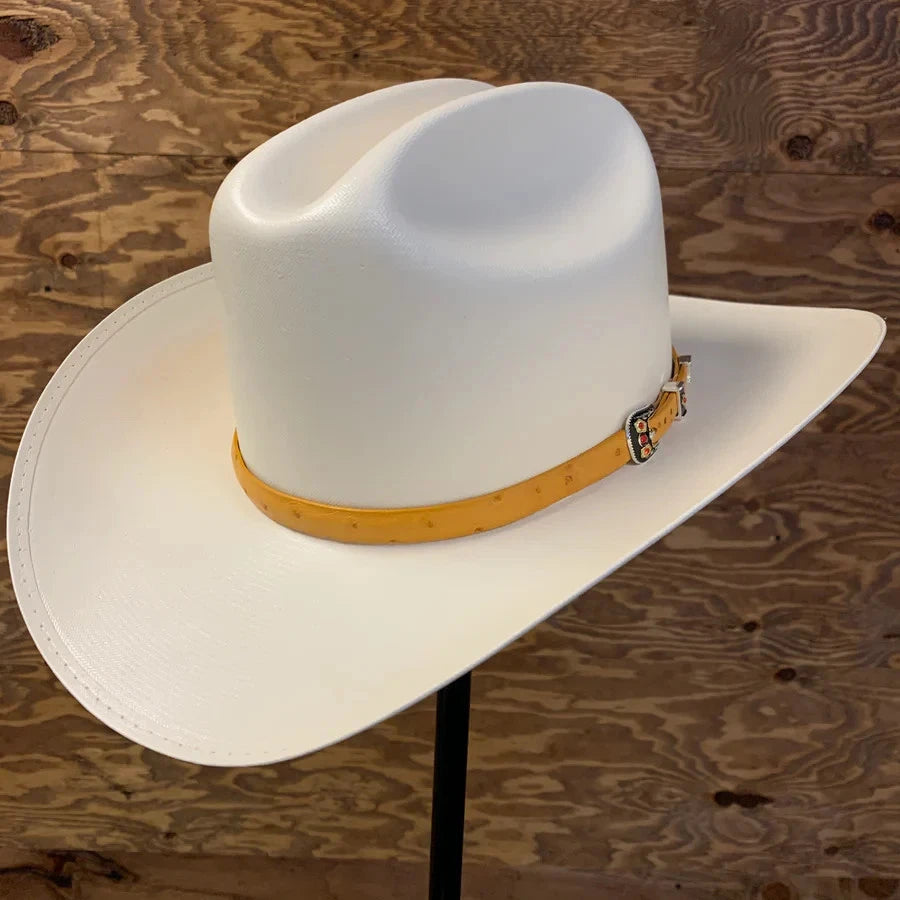 Sombrero Cuernos Chuecos 500X Sinaloa Style (Chaparral) Western Straw Hat 3"