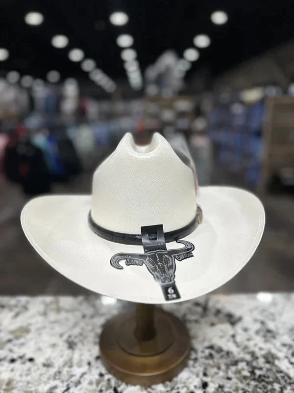 Sombrero Cuernos Chuecos 500X Sinaloa Style (Chaparral) Western Straw Hat 3"
