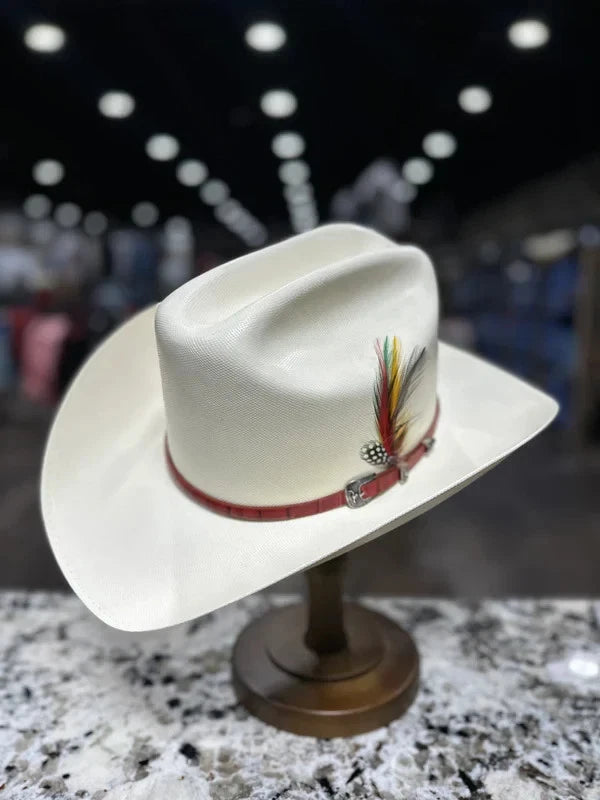 Cuernos Chuecos 300X Durango Style (Milano) Western Cowboy Shantung Straw Hat